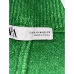 ZARA  Wool Blend Green Wide Leg Knit Pants M Photo 6
