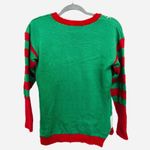 United States Sweaters  XS Ugly Christmas Sweater NWT Green Red Santa Bike Photo 3