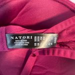 Natori Full Coverage Jacquard Lace Underwire Bra Burgundy 32DD Photo 4