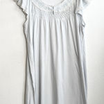 Miss Elaine Blue Nightgown Lace Trim Cozy Sleepwear Classic XL Photo 0