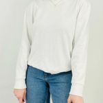 Nation Ltd  Crewneck Sweatshirt with Shoulder White Size S Photo 8