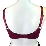 Natural Form Womens Bra Lace Unlined Underwire Burgundy Red Sexy XXXL Size 3X Photo 3