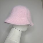 Angora Rabbit Blend Fuzzy Bucket Hat Winter Warm Fuzzy Y2K Pink Photo 1