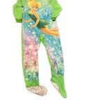 Disney Fairies Tinkerbell Footed Blanket Sleeper Pajamas Pjs Green Large Photo 6