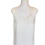 Cynthia Rowley White Linen Dress Sleeveless Mini Lagenlook Womens Size 8 Photo 4