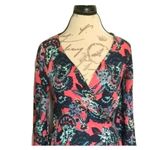 Roxy  Womens Dress XS Wrap Beach Hawaiian Vacation Travel Tropical Y2k 90s Resort Photo 5