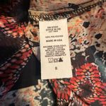 Three Eighty Two NWT  Smocked Waist Aztec Mini Dress W/Slip Dress Sheer Sleeve S Photo 6