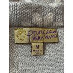 Vera Wang Princess  Pleated Gray Sparkle Snowflake Knit Sweater Skirt M NWT Photo 5