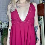 Boutique Wine Red Strappy Maxi Dress Photo 4