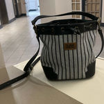 Lee Bag Monochrome Striped Shoulder Bag Like NEW Photo 0