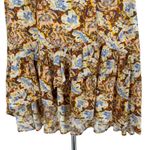 Free People Nadia Yellow Floral Print Ruffled Wrap Mini Skirt size 0 Photo 6