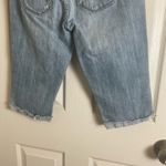 Abercrombie & Fitch Abercrombie Fitch Med Rise Light Wash distressed Denim Bermuda Shorts Size 28 Photo 6