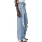 Levi's  Superlow Loose Light Wash Distressed Knee Ripped Jeans Women's Size 26 Photo 2