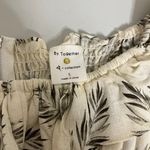 By Together By‎ Together Sleeveless Midi Dress Ruffle Neckline Button Palm Print - Small Photo 3