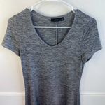 Apt. 9  Heathered Gray Shark Bite Hem Short Sleeve Shirt Photo 4