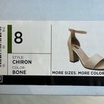SO  Chiron Block Heel Ankle Strap Special Occasions Heels Bone Color Size 8 Photo 6