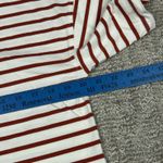 Madewell  Top Womens Large Red White Everyday Boxy Crop Tee Striped Shirt NU865 Photo 4