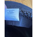 J.Crew  Textured Summer Straw Hat 09500 Packable Wide Brim Dusty Dune Black‎ Photo 9