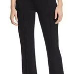 Alice + Olivia Michiko Pintuck Crop Flare Pants Black Women’s Size 4 Photo 0