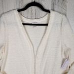 NWT Ambrielle Pristine Ivory Super Soft Open Front House Coat Women's Size Small Photo 2