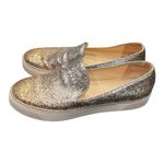 Stuart Weitzman Silver Copper Biarritz Metallic Slip On Sneaker Loafer Size 10 Photo 10