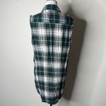 Free People Green Plaid Flannel Sleeveless Dress Photo 4
