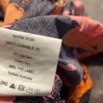 Abel the label Orange Pink Floral Print V Neck Smocked Waist Maxi Dress Size S Photo 12