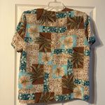 Vintage Maggie Sweet Jacket & Blouse Set Large Leopard Floral Tan Photo 4