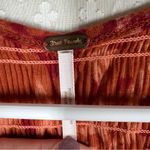 Free People Orange Red Dark Romantic Tunic Top Photo 2