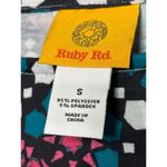 Ruby Rd NWT . Ladies Cut Out Sleeve Floral Pattern Scoop Neck Dress SZ Small Photo 6