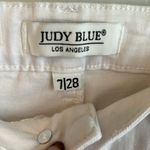 Judy Blue  Boyfriend Fit White Mid Rise Distressed Jeans Photo 8