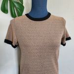 Gaze Rose Gold Shimmer Ringer T Shirt Photo 1