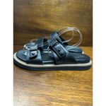 Keen  Women 7.5 Black Leather Lana Slip On Slide Sandal Buckle Neutral Minimalist Photo 7