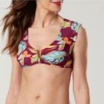 Jaclyn Smith New M  off shoulder floral top Photo 1