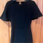 ZARA  Short Flutter Sleeve Lace Inset‎ Open Back Romper in Black Size XS Photo 1
