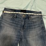 White House | Black Market NWOT WH BM Sz: 6 Mid-Rise Everyday Soft Denim Embroidered and gold beaded Hem Photo 6