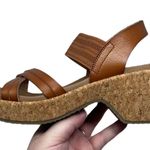 Skechers “Brystol Night Skies” Luggage Brown Wedge Sandals Women’s Size 8.5 Photo 12