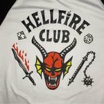 Hell fire club short sleeve t shirt medium stranger things shirt Red Photo 1