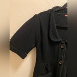 Anthropologie 525 America Short Sleeve Button Down Knit Cardigan Black Photo 7