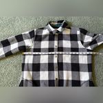 Orvis  Flannel Shirt Jacket Shacket Fleece Lined Womens Size M Full Snap Pockets Photo 3