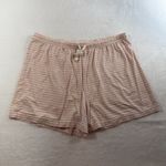 HANNA ANDERSSON Women's XL Pajama Set Short Sleeve Shorts in HannaSoft Striped Pink Photo 9
