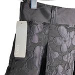 Gracia Skirt Black Large Circle Floral Ribbon Belt L New Photo 3