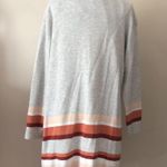 Apt. 9 BoHo open front cardigan striped duster sweater long Large comfort colors Photo 3