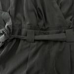 EXPRESS  Sleeveless Jumpsuit Back Zip Black Size Zero Belted Casual Classic‎ 90's Photo 5