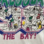 Vintage 90s 98 LA T Crystal Bay MDA Waterpalooza Cropped Tshirt OS S M L White Size M Photo 7