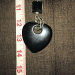 BLACK WHITE SILVER CLEAR HEART Y Photo 1