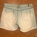 7 For All Mankind  Bleached White Washed Distressed Mom Shorts size 30 Acid Wash Photo 8