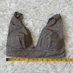 Bayron bay Ellie Bralette Bikini Top in Taupe Polka Dot size 8 Gray Photo 3