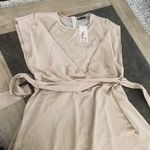 PRETTYGARDEN Women's 2023 Summer Satin Midi Dress Cap Sleeve Tie Waist Elegant A-Line Flowy Dresses Photo 9