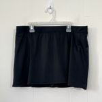 st. john's bay St. John’s Bay Black Swim Skirt Bottom Swimwear ~ Side Slit ~ Plus Size 16W Photo 0